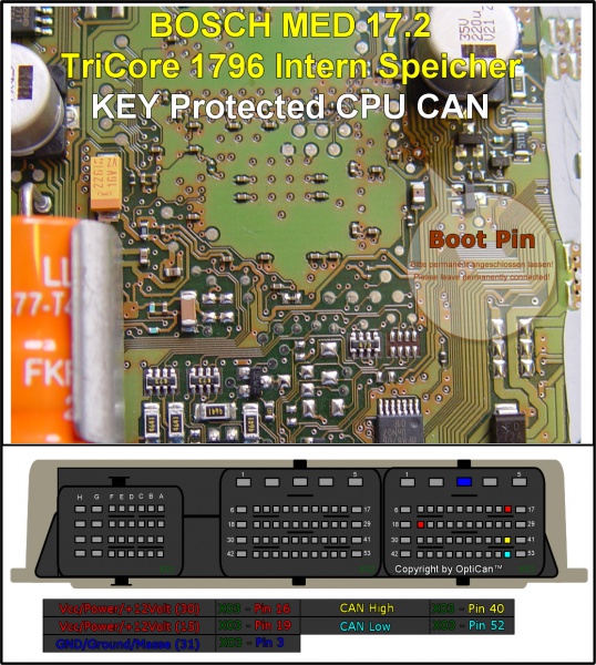 Bosch MED 17.2 (Mini) pinout diagram 2